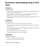 Economie samenvatting jong & oud, havo