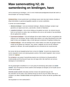 Maw samenvatting h2; de samenleving en bindingen, havo