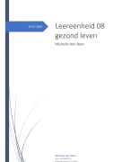 Leereenheid 08 Gezond leven 