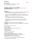 aantekeningen sociologie hoorcolleges mwd