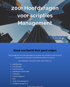 200+ Hoofdvragen voor hbo-scripties Management
