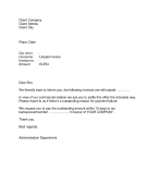 aanmaningsbrief (engels) Friendly demand letter