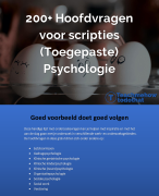 200+ Hoofdvragen voor scripties (Toegepaste) Psychologie (hbo) | Onderzoeksvraag