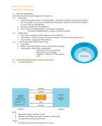 Bedrijfsmanagement en organisaties 