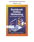 Samenvatting Basisboek Online Marketing van strategie tot conversie