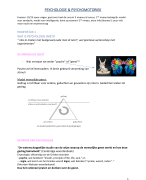 Samenvatting Psychologie en Psychomotoriek fase 2 LA