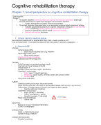 Cognitive Rehabilitation Therapy