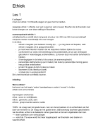 Samenvatting Ethiek Frank Maet, bachelor 1 beeldende kunst, LUCA school of arts 
