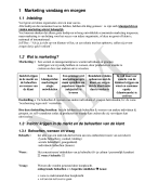 Samenvatting Marketing