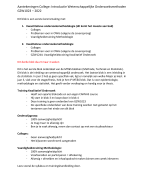 Aantekeningen College - Introductie College – Introductie Wetenschappelijke Onderzoekmethoden GZW1023 2022/2023