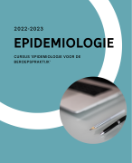 Hoorcolleges Epidemiologie in de Beroepspraktijk (Master Fysiotherapie)