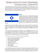International crew and pax - cultureel onderzoek Israël & India