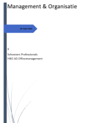 Management & organisatie HBO module opdracht | 9.0