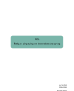 Religie, zinsgeving en levensbeschouwing 2021-2022