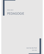 Samenvatting Pedagogie 2022-2023