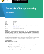 EoE - Lecture Notes