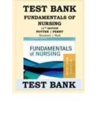 Test Bank For Fundamentals of Nursing 11th Edition Potter Perry Chapter 1-50 | Complete Guide Newest Version 2022-2024 latest update