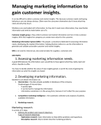 principles of marketing chapter 4 managing marketing information to gain customer insights, pearson