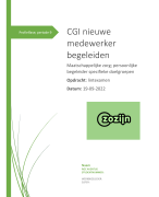 CGI examen nieuwe medewerker begeleiden