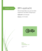 BPV-opdracht technologie - IBO