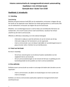 Interne communicatie als managementinstrument samenvatting (hele boek)