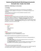 Samenvatting Basisboek Marketingcommunicatie