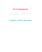 ATI Fundamentals Proctored Exam (7 Versions) (Latest-2023)/ Fundamentals ATI Proctored Exam / ATI Pr