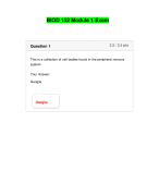 BIOD 152 Module 1 Exam (3 Versions, Latest-2023)/ BIOD152 Module 1 Exam / BIOD 152 A & P 2 Module 1 Exam: Essential Human Anatomy & Physiology II: Portage Learning |100% Correct Q & A|