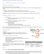Summary - Organisational Development and Change (HMA70a)