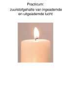 Practicum koolstofdioxide gehalte bij ingeademde en uitgeademde lucht
