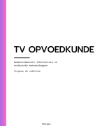 Samenvatting TV opvoedkunde TSO examencommissie 2025