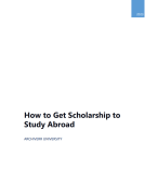 How to Get Scholarship to Study Abroad