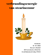 Scheikunde practicum reactiewarmte stearinezuur - bovenbouw vwo