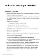 Samenvatting historische context Duitsland in Europa havo
