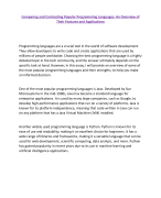 Theory of programming languages