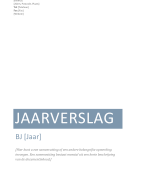 Jaarverslag voorbeeld