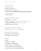 past simple – positive, negative & questions and past continuous  + vocabulary