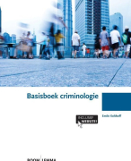 Criminologie presentaties over het boek: Basisboek Criminologie