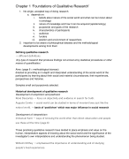 Book Summary Qualitative Research Methods (RUG)