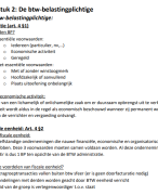 Samenvatting BTW, hoofdstuk 1 tot 3