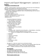 Import - Export Management