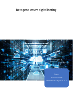 Betogend essay over digitalisering