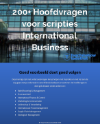 200+ Hoofdvragen voor hbo scripties International Business