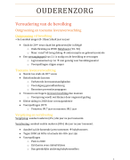 Ouderenzorg volledige samenvatting