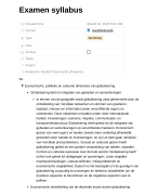 Aardrijkskunde samenvatting examen syllabus