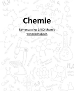samenvatting chemie 2ASO wetenschappen