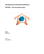 Beroepsproduct Beroepsontwikkeling 2: Innovatievoorstel