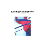 Building Learning Power