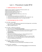FHS Fiscale Procedure - Les 1 - Procedure inzake BTW