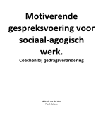 Motiverende gespreksvoering voor sociaal-agogisch werk